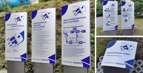 Gestaltung einer Werbetafel in Chemnitz