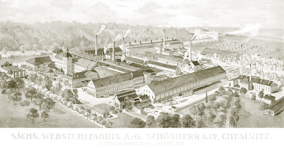 sächsische Webstuhlfabrik A. G. Schönherr & Co., chemnitz, 1910