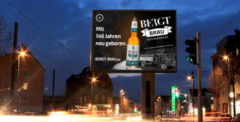 Design digitale Außenwerbung Bergt Braeu Gestaltung digitale Außenwerbung BERGT BRÄU